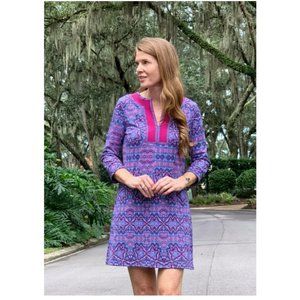 CABANA LIFE Carolina UPF 50 Tunic Cover-up Dress S